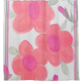 Rideaux De Douche Rose clair avec vert (Devant)