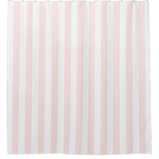 Rideaux De Douche Rose Clair Rayure Vertical NL #0 (Devant)