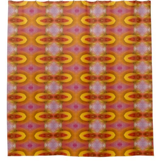 Rideaux De Douche Rose de la paix Ikat 7 (Devant)