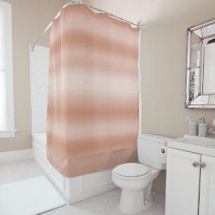 Rideaux De Douche Rose de pêche crémeux Blush Ombre      