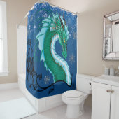 Rideaux De Douche Rose d'hiver Dragon (En situation)