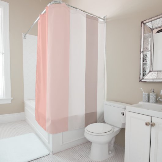 Rideaux De Douche Rose doux (En situation)