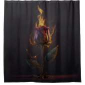 Rideaux De Douche rose en feu (Devant)