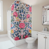 Rideaux De Douche Rose et Bird, William Morris (En situation)