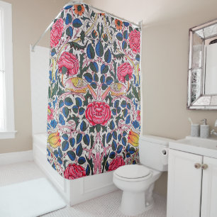 Rideaux De Douche Rose et Bird, William Morris