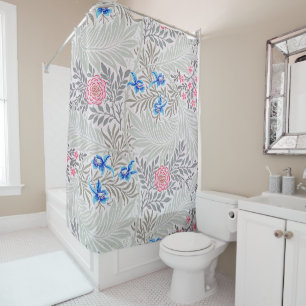 Rideaux De Douche Rose et Larkspur, William Morris
