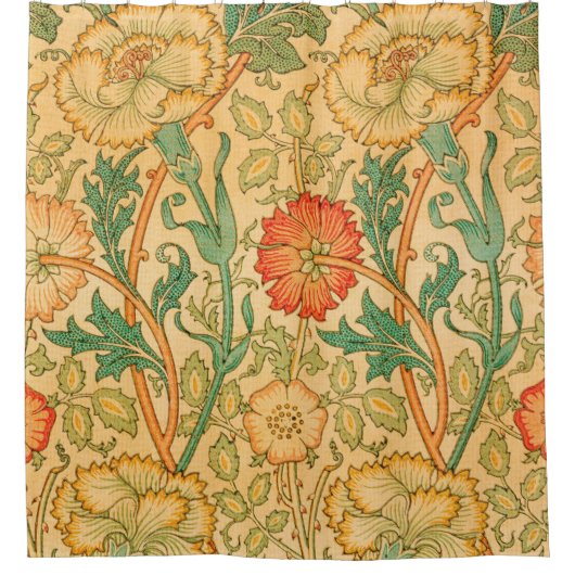 Rideaux De Douche Rose et Rose par William Morris (Devant)