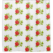 Rideaux De Douche rose floral charmant (Devant)