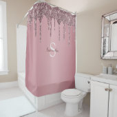 Rideaux De Douche Rose Gold Rose Parties scintillant Drives Sparkle (En situation)