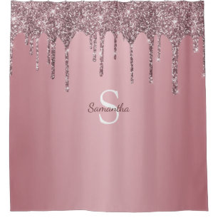 Rideaux De Douche Rose Gold Rose Parties scintillant Drives Sparkle 