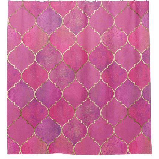 Rideaux De Douche rose marocain (Devant)