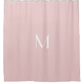 Rideaux De Douche rose pâle - ajouter monogramme (Devant)