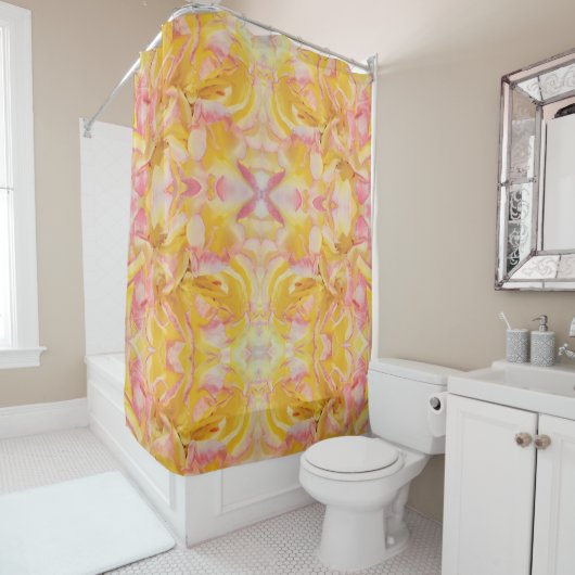 Rideaux De Douche Rose Petals Scattered Everywhere (En situation)