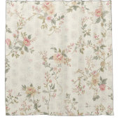 Rideaux De Douche Rose Rose Romantique (Devant)