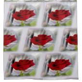 Rideaux De Douche Rose rouge 2 (Devant)