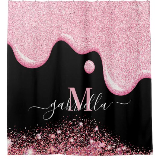 Rideaux De Douche Rose Slime (Devant)