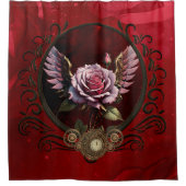 Rideaux De Douche Rose Steampunk (Devant)