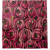 Rideaux De Douche Rose, tableau de Charles Mackintosh (Devant)
