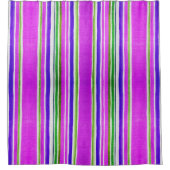 Rideaux De Douche Rose violet vert Tissu rayé tendance Texture (Devant)