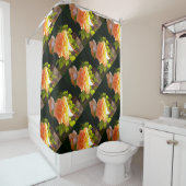 Rideaux De Douche Roses de pêche par pays (En situation)