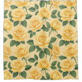 Rideaux De Douche Roses jaunes (Devant)