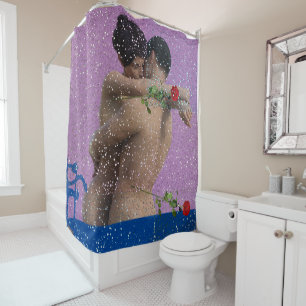 Rideaux De Douche Roses pour Her-Dorm - Idée cadeau Mariage