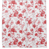 Rideaux De Douche Roses Rouges Floral (Devant)