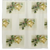 Rideaux De Douche Roses Vintages Jaune romantique (Devant)