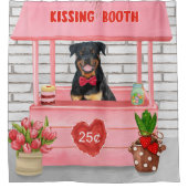 Rideaux De Douche Rottweiler Chien Valentine's Day Kissing Booth (Devant)
