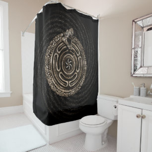 Rideaux De Douche Roue Hécate avec nos ouroboros