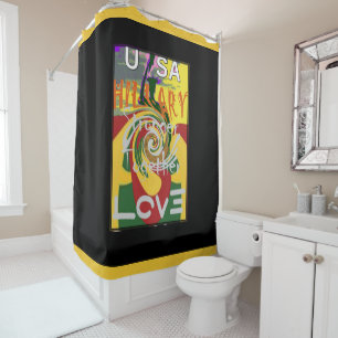 Rideaux De Douche Rouge doré vert beaux incroyables couleurs Rasta