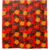 Rideaux De Douche rouge rose (Devant)