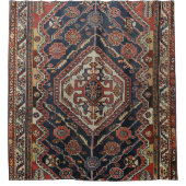 Rideaux De Douche Rouge royal bleu de Qashqai Aztec  (Devant)