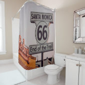 Rideaux De Douche Route 66 Californie (En situation)