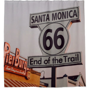 Rideaux De Douche Route 66 Californie