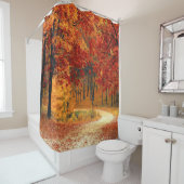 Rideaux De Douche Route d'automne (En situation)
