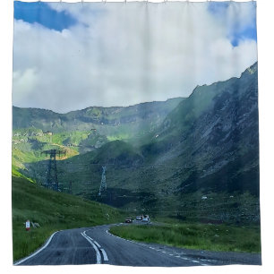 Rideaux De Douche Route de Transfagarasan – Impression de la montagn