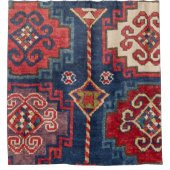 Rideaux De Douche Royal Blue Red Kazak El Paso Vibes  (Devant)