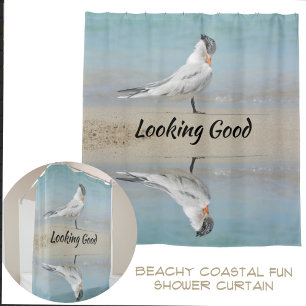 Rideaux De Douche Royal Tern Coastal personnalisable