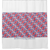 Rideaux De Douche Royaume-Uni UNION JACK Custom Patriotic (Devant)