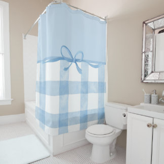 Rideaux de douche Ruban Bleu