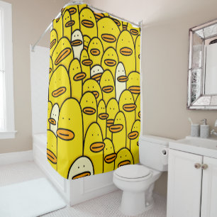 Rideaux De Douche Rubber Duckie Doddle Art Motif