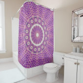 Rideaux De Douche Ruche violette (En situation)