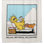 Rideaux De Douche Rue Sésame | Big Bird Relax Refresh Recharge (Devant)