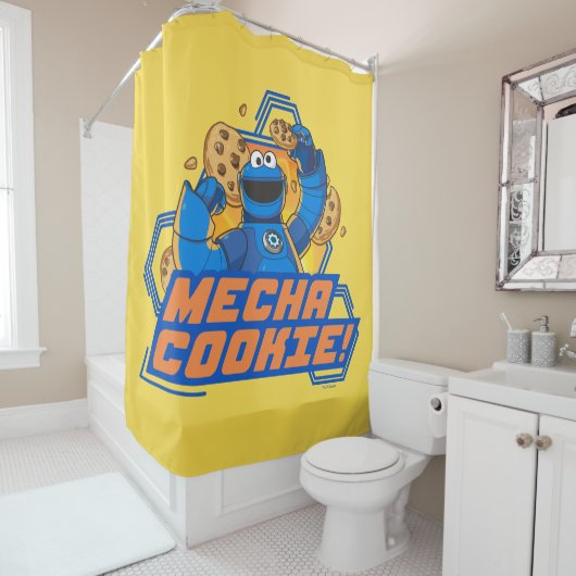 Rideaux De Douche Rue Sésame | Cookie Monster Mecha Cookie! (En situation)