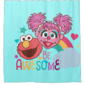 Rideaux De Douche Rue Sésame | Elmo & Abby - Soyez génial (Devant)