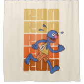 Rideaux De Douche Rue Sésame | Exécution de Grover (Devant)