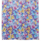 Rideaux De Douche Rue Sésame| Motif de danse Super (Devant)