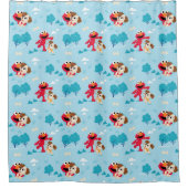 Rideaux De Douche Rue Sésame | Motif Elmo & Tango (Devant)