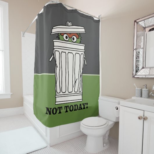 Rideaux De Douche Rue Sésame | Oscar le Grouch Pas aujourd'hui! (En situation)